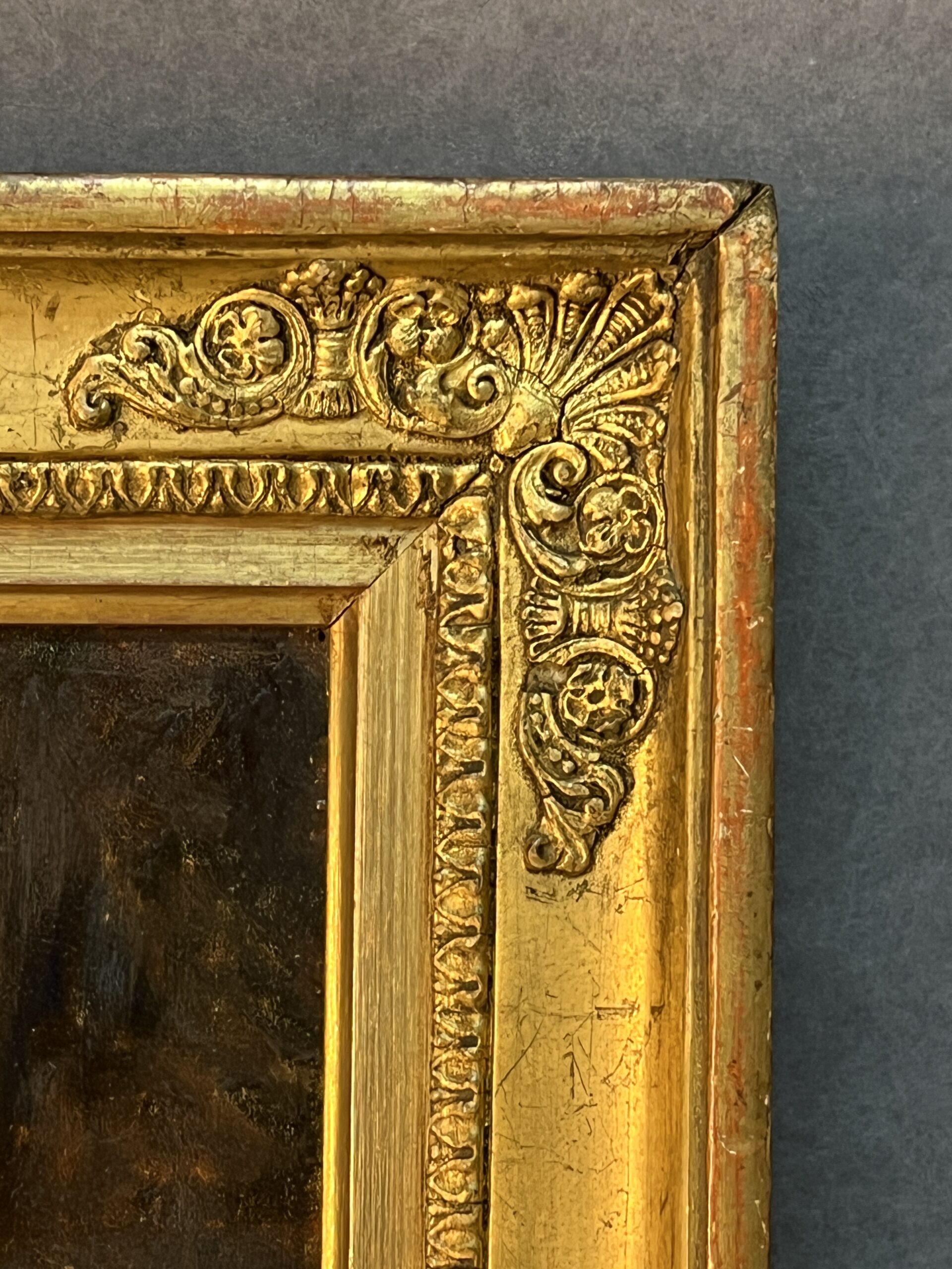 Œuvre de Pierre Camille Gontier, tableau huile sur panneau, jeunes enfants, XIXe siècle