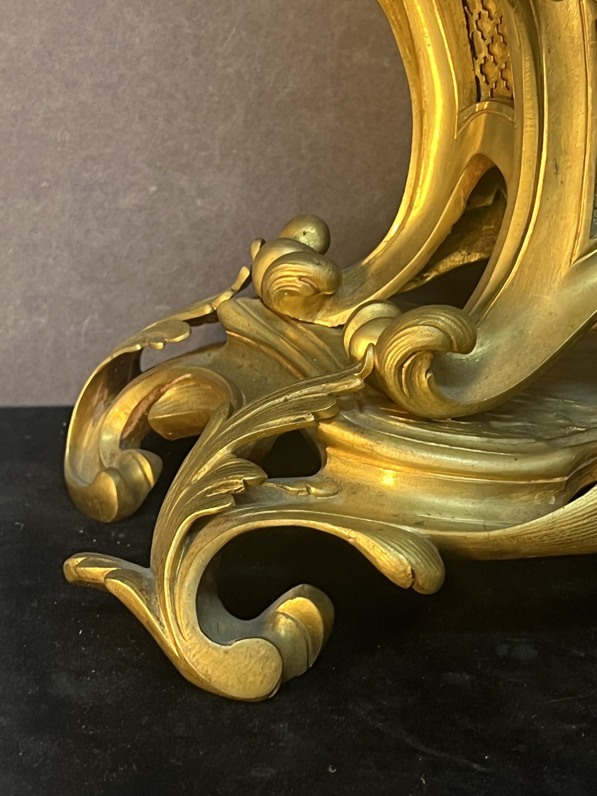 Lemerle Charpentier, bronzier à Paris au XIXe siècle, pendule type cartel et de style rocaille