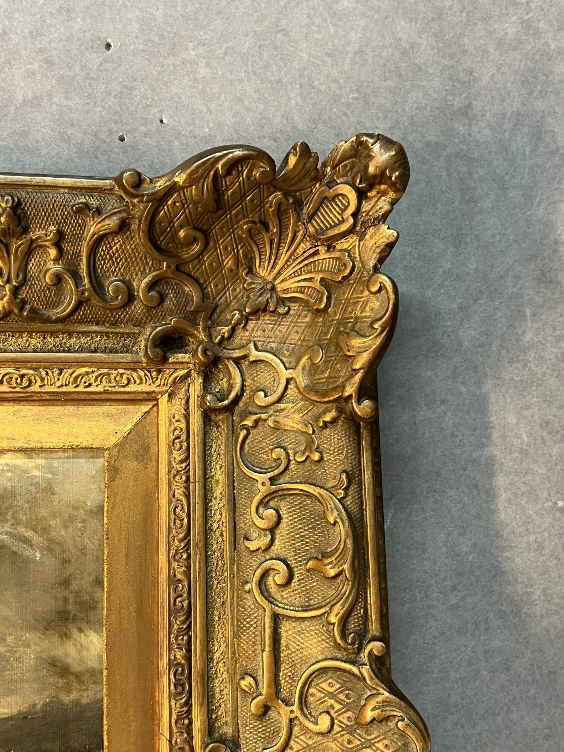 Alexandre Eugène Bellangé (1837-1895), très belle HSC représentant une petite cascade, daté 1856