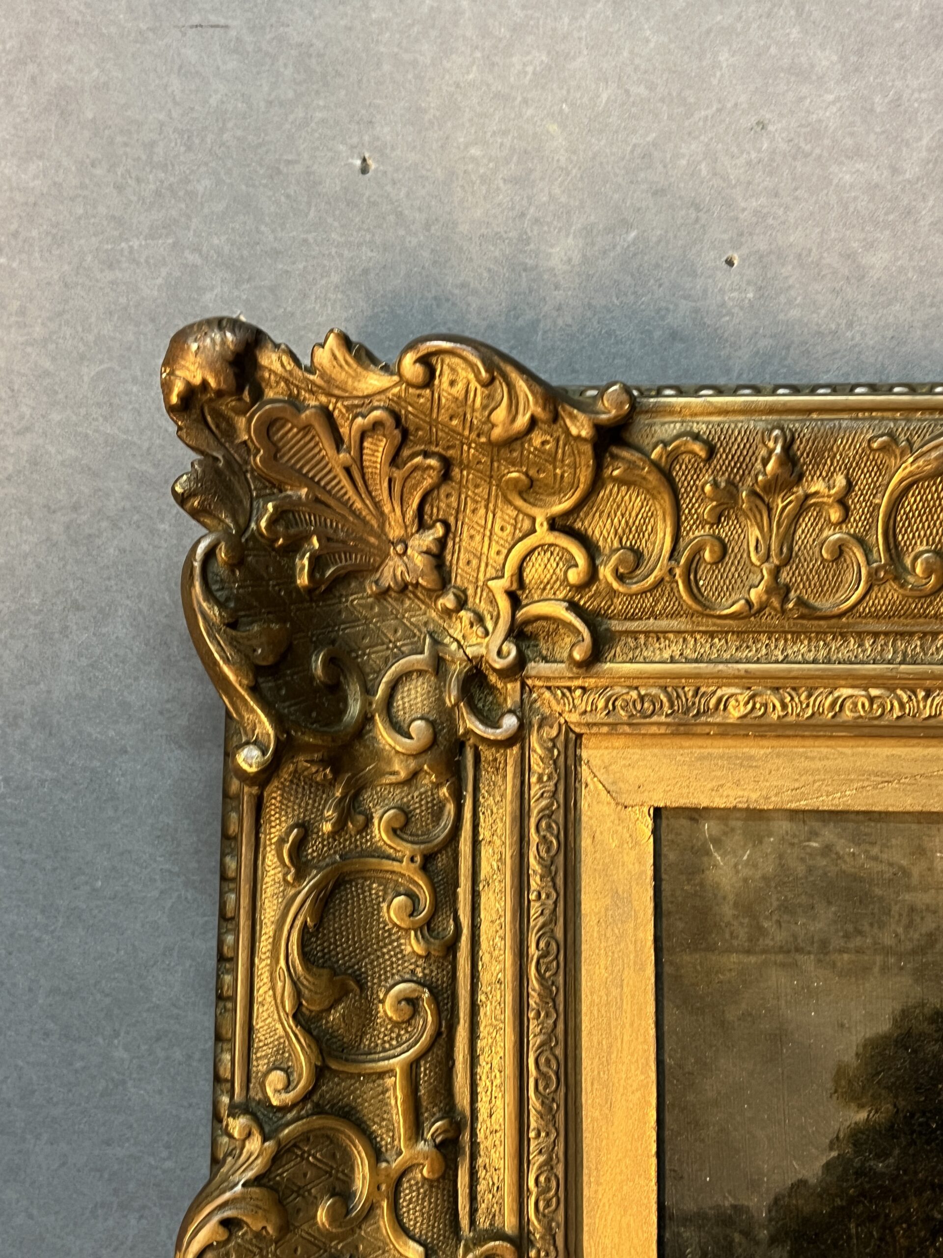 Alexandre Eugène Bellangé (1837-1895), très belle HSC représentant une petite cascade, daté 1856