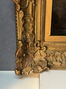 Alexandre Eugène Bellangé (1837-1895), très belle HSC représentant une petite cascade, daté 1856