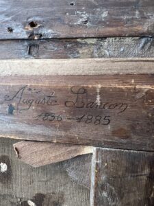 très belle peinture à l’huile sur toile est attribuée à Auguste André Lançon (1837-1887)