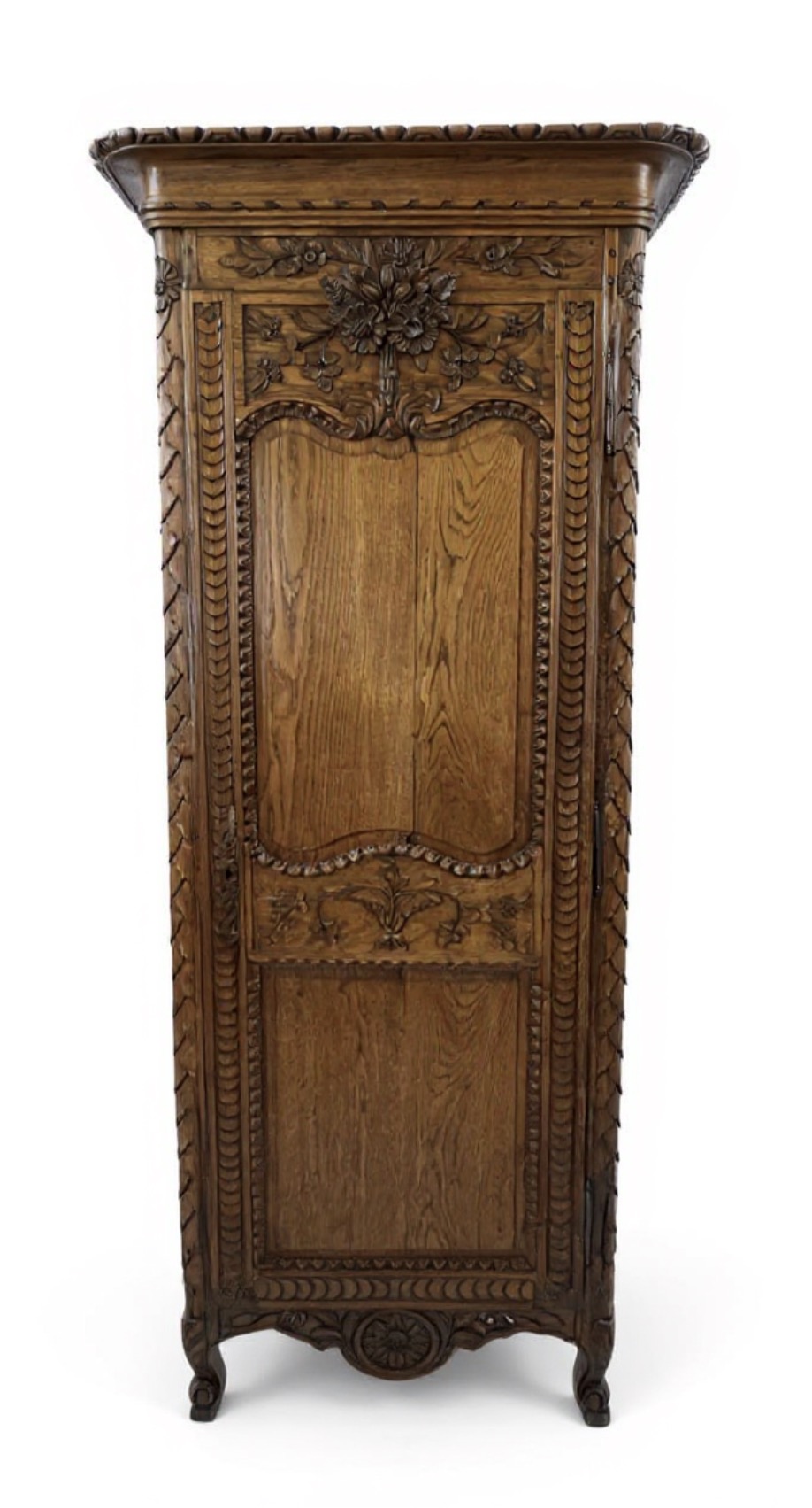 Très belle et ancienne bonnetière Normande en bois sculpté, époque XIXe siècle