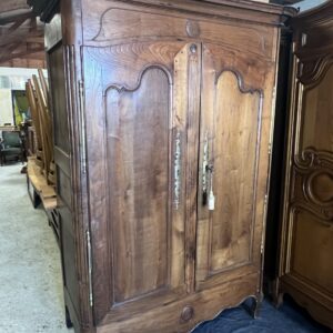 Très belle et ancienne armoire en bois sculpté du XIXe siècle , petite taille, Hauteur 211 cm