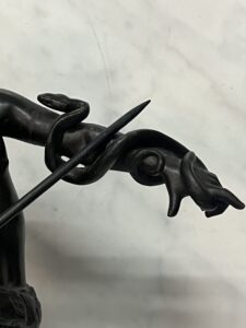 Eugène Marioton (1857–1933), Fascinateur Bronze à patine brune, Fin du XIXe siècle